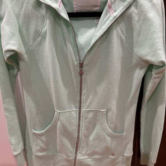 Mint Green Victoria Secret zip-up Jacket - Picture 2 of 4